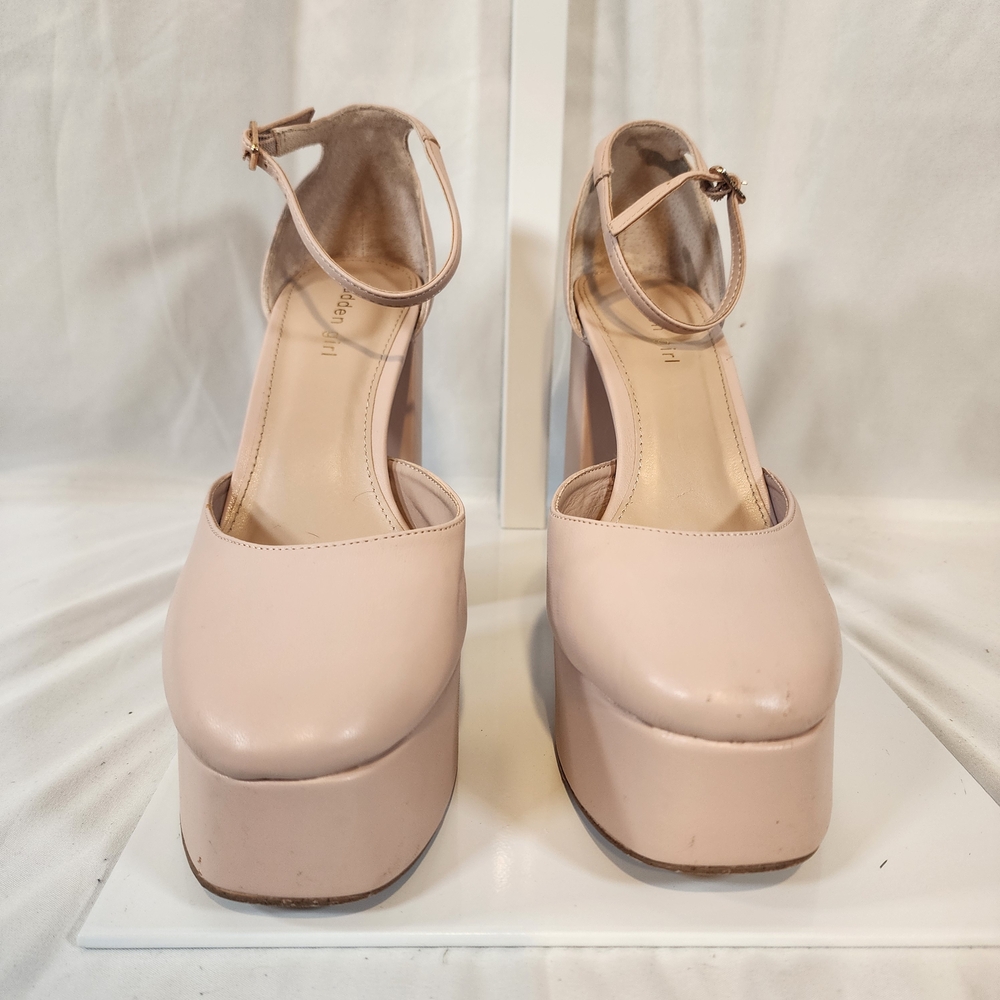 Madden Girl Womens Dion Pink Platform Heels Size 10